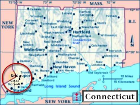 Location of Wilton, Connecticut | Connecticut, Wilton, Map