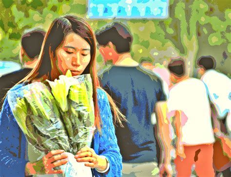 Posterization Woman With Flowers Free Stock Photo - Public Domain Pictures