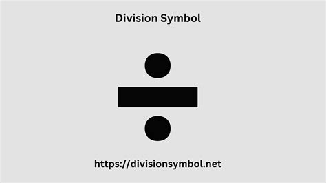 Division Symbol ÷ Divide Text Copy & Paste Sign