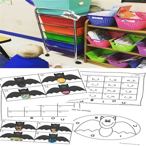 Vowel Bats Short Vowel Write Around the Room | School fun, Activities, Kindergarten activities