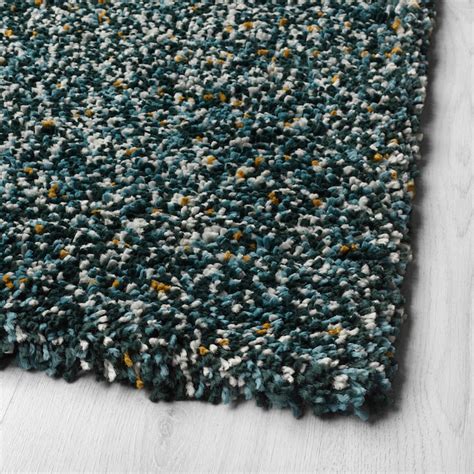 VINDUM Rug, high pile, blue-green, 170x230 cm - IKEA