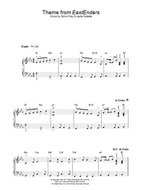 Theme From EastEnders | Sheet Music Direct