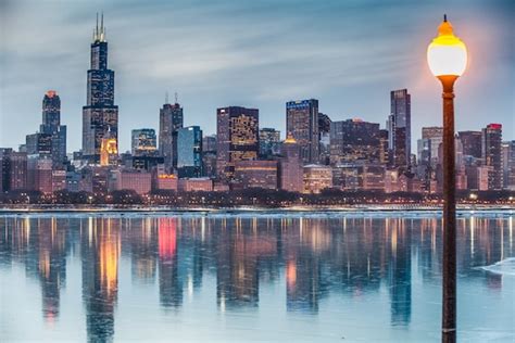 Chicago Skyline Photography Chicago Skyscrapers Ice | Etsy