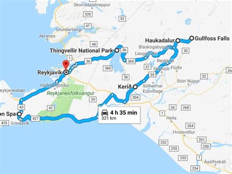 Map Of The Golden Circle, Iceland: Ultimate DIY Self Drive Route ...