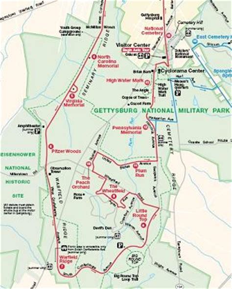 Gettysburg National Military Park Map - Maping Resources