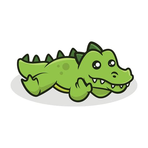 cute crocodile mascot 5141624 Vector Art at Vecteezy