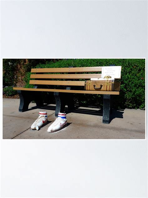 "Forrest Gump Bench" Poster for Sale by pdecocco | Redbubble