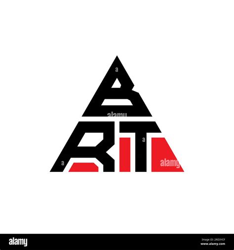 BRT triangle letter logo design with triangle shape. BRT triangle logo design monogram. BRT ...