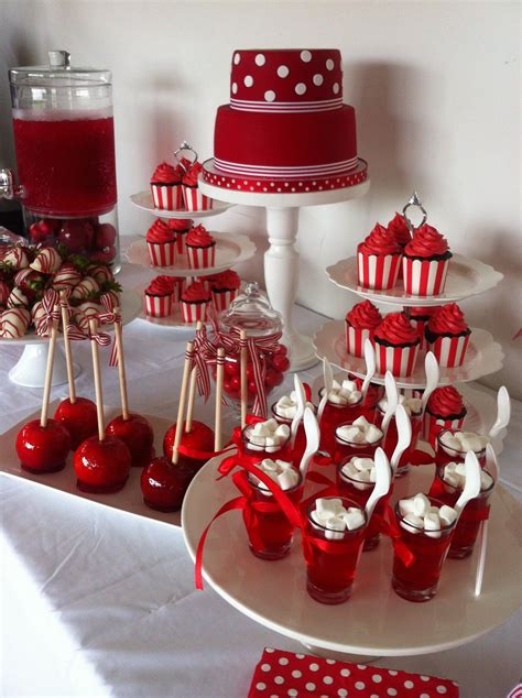 IMG_0313.JPG 1195×1600 pixels | Red birthday party, White desserts, Red desserts