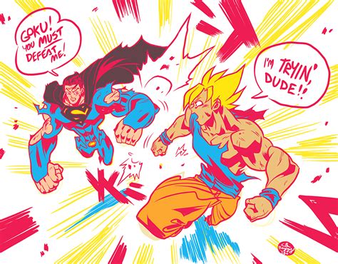 Superman vs Goku by reyyyyy on DeviantArt