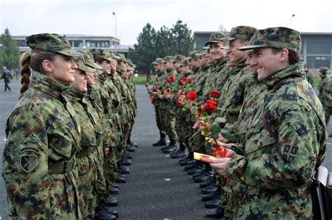 Serbian Army soldiers commemorate International Women's Day [2048x1365] : r/MilitaryPorn