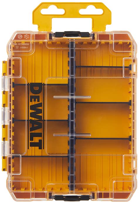 Buy DEWALT TSTAK Tool Box, 8-Compartments, Clear Lid Organizer, Side Latches for Easy Connection ...