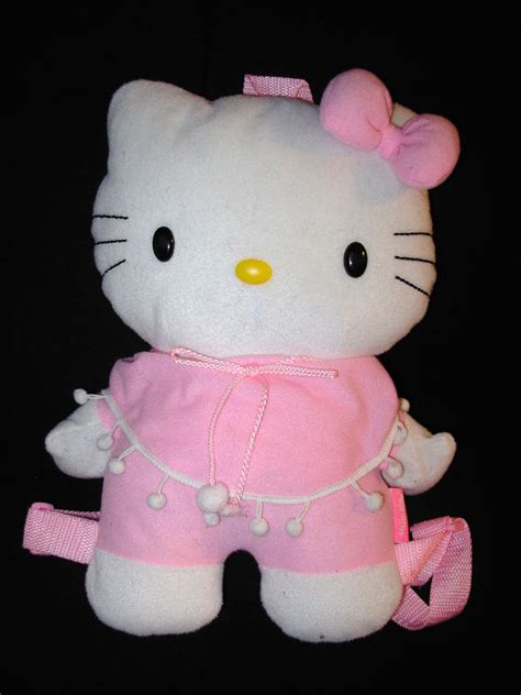 Hello Kitty Plush Backpack Bag Stuffed Animal Pink White Kawaii Cosplay - Hello Kitty