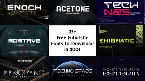 25+ Free Futuristic Fonts To Download In 2023 | Futuristic fonts ...