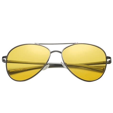 Classic Aviator Style Polarized Sunglasses with Ultra Light Flex Alumi – Polarspex