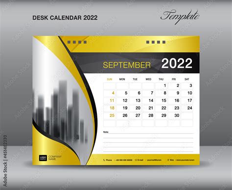 Desk calendar 2022 template on gold backgrounds luxurious concept ...