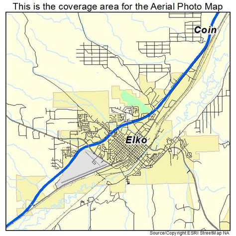 Aerial Photography Map of Elko, NV Nevada