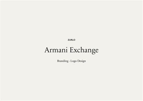 Armani Exchange on Behance