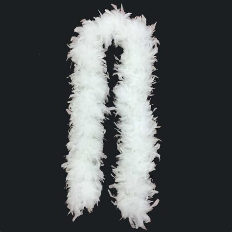 Jumbo White Feather Boa: Large 150 gram Boas | FeatherBoaShop.com