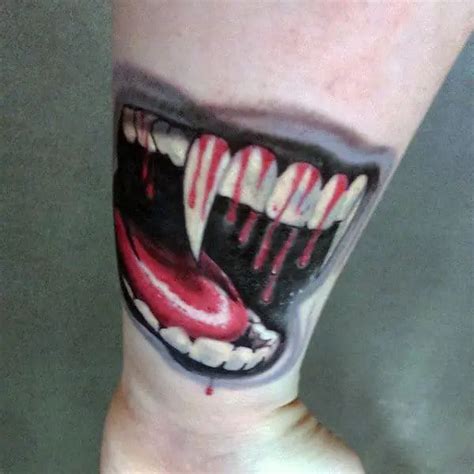 Vampire Fangs Tattoo