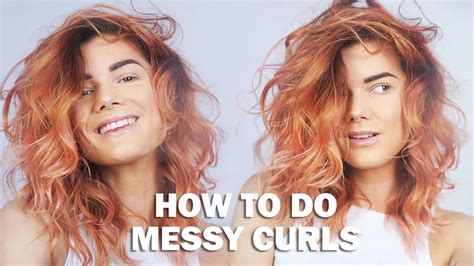 How To Do Messy Curls | Linda Hallberg Tutorial - YouTube