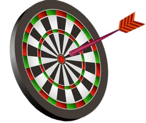 Dart In the Centre Of A Dartboard transparent PNG - StickPNG