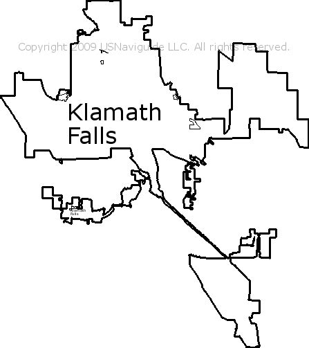 Klamath Falls Zip Code Map | Draw A Topographic Map
