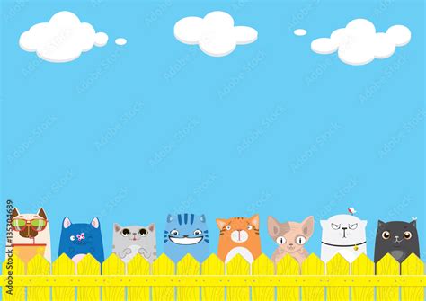 Cute pets background Stock Vector | Adobe Stock