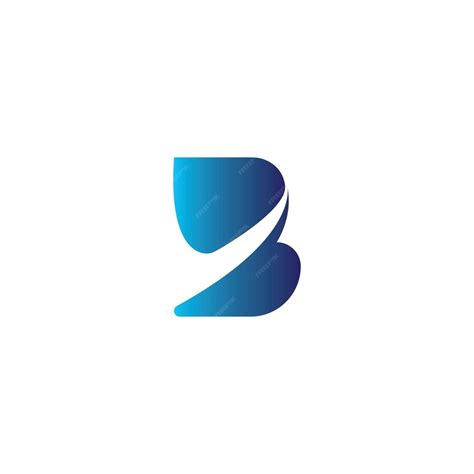 Premium Vector | Blue logo of letter b