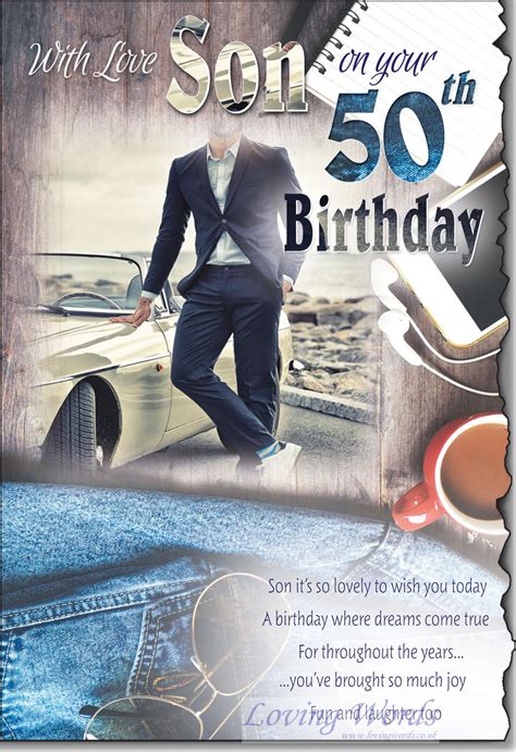 Son 50th Birthday | Greeting Cards by Loving Words