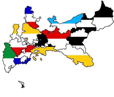 Flag map of the provinces of Prussia in the German Empire : MapPorn