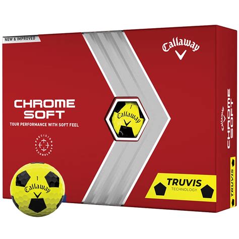 Callaway Chrome Soft Truvis Yellow / Black | Golf Shop Golf Shop