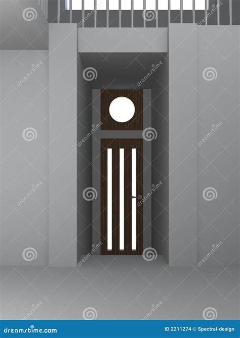 Concrete House Interior stock illustration. Illustration of entrance ...