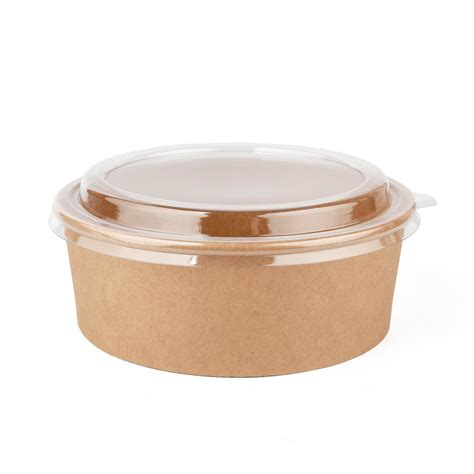 Kraft Salad Bowl + Lid – Gulf East Paper & Plastic Industries LLC