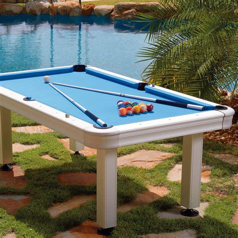 Shop Imperial 7ft Outdoor Pool Table All Weather with Playing Accessories - Gaming Blaze