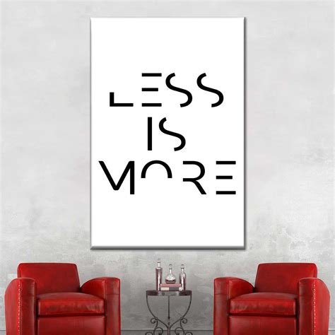 Less Is More Wall Art | Digital Art