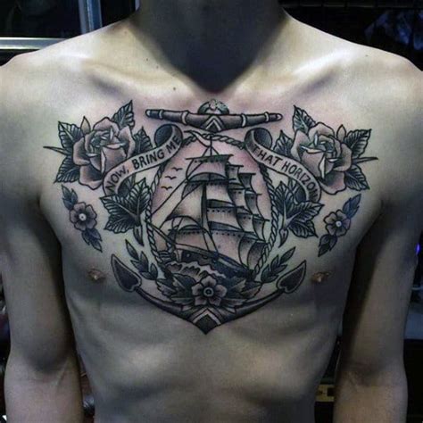 Top 75 Best Sailor Tattoos For Men - Classic Nautical Designs