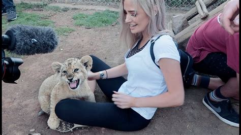 PLAYING WITH BABY LIONS! SAFARI ADVENTURE | VLOG - YouTube