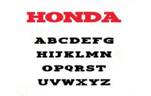 Honda Logo Font FreeDownload - Fonts Blue