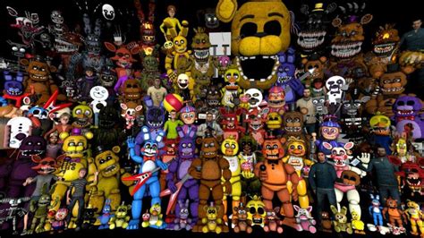 Fnaf all characters + Night guard | Five Nights At Freddy's Amino