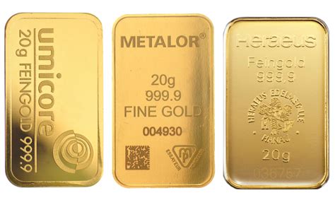 Sell 20g Gold Bars - Up to €847 - Sell 20g Gold Bars at Market Leading ...