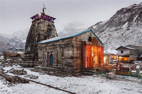 Night Kedarnath Temple Hd 4K Wallpaper - bmp-mathematical