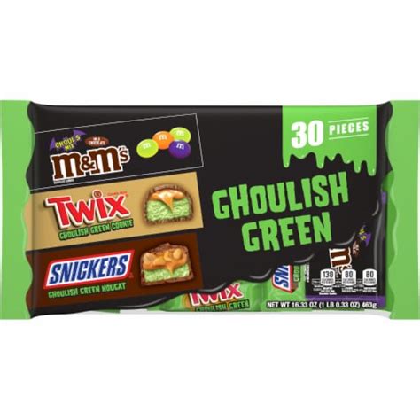 M&M'S & Snickers & Twix Ghoulish Green Chocolate Halloween Candy ...