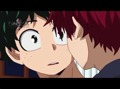 My Hero Academia Todoroki And Deku Kiss - YouTube