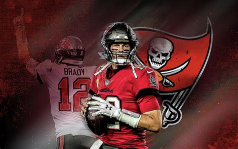 Tom Brady Tampa Bay Buccaneers Digital Art by SportsHype Art