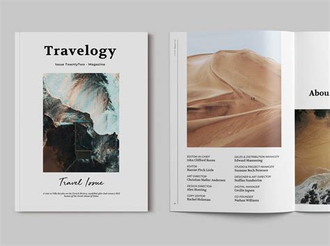 Travel Magazine Template by InDesign Vision on Dribbble