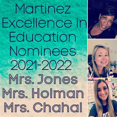 Martinez Middle School on Twitter: "Congratulations to our EiE Nominees!…