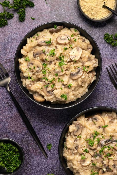 Creamy Vegan Mushroom Risotto - Loving It Vegan