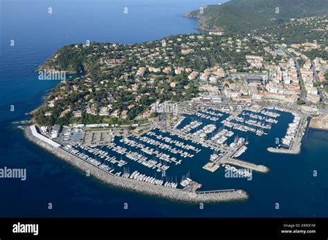 MARINA OF CAVALAIRE-SUR-MER (aerial view). Var, French Riviera Stock Photo: 83490560 - Alamy