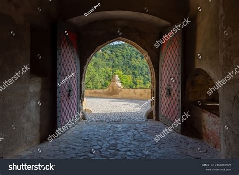 Opened Gates Old Castle Stock Photo 2168882999 | Shutterstock